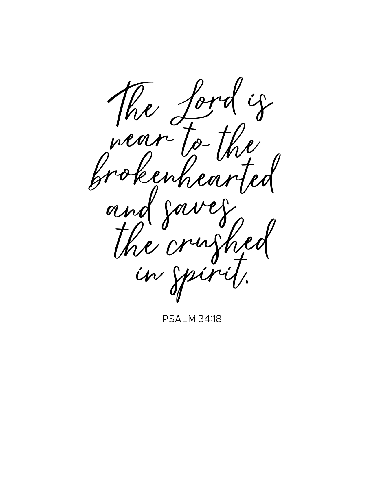 The Lord is Near - Psalm 34:18